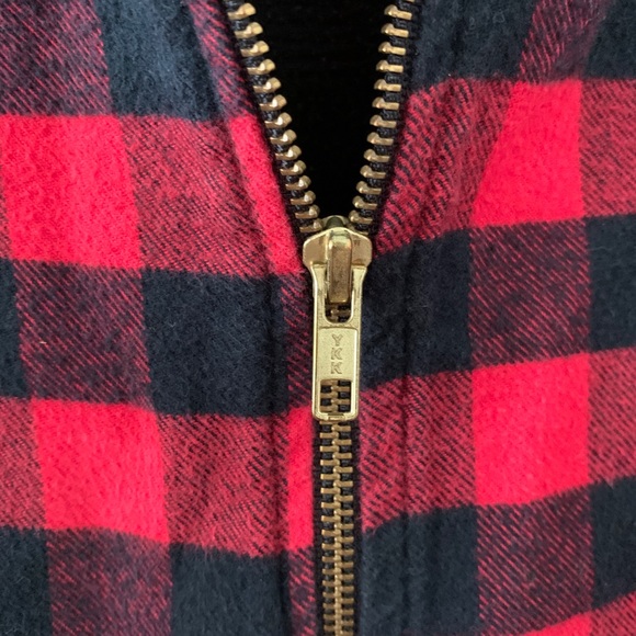 Cozy Vermont Flannel fleece lined zip up hoodie - Picture 4 of 6